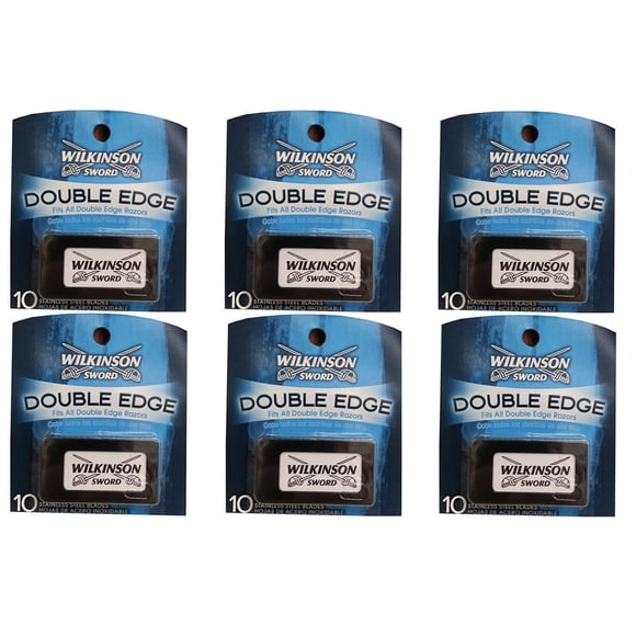 Wilkinson Sword Double Edge Razor Blades, 10 ct. (Pack of 6)