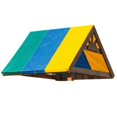 thumbnail image 2 of tredstone Waterproof Swing Set Replacement Tarp Roof Tent Sunshade Green Yellow Blue, 2 of 8