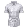 thumbnail image 1 of Birdeem Chemise pour Hommes, Manches Courtes, Col à Revers, Décontractée, Sportive, 1 of 12