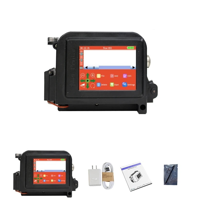 28 Languages 12.7mm PC11Plus Mini Printer Portable Printer QR Bar Code Handheld Inkjet Printer ,Easy to Operate