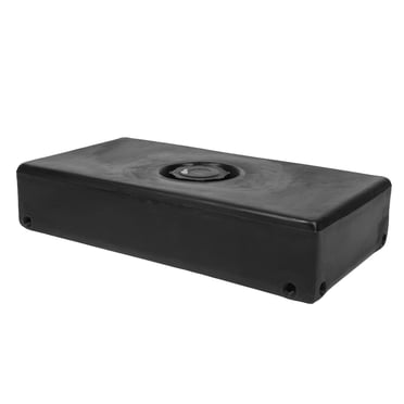 RV  Water Holding Tank, 26 X 13.4 X 5.5in Impact Resistance Portable Water Container Leakproof Black 8 Gallons LLDPE  for Trailers for Boats
