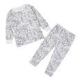 thumbnail image 1 of MIASHUI Ensemble de Pyjama Peint à la Main pour Garçon Fille Mignon Drôle Dessin Animé, Blanc, 5-6 Ans, 1 of 3