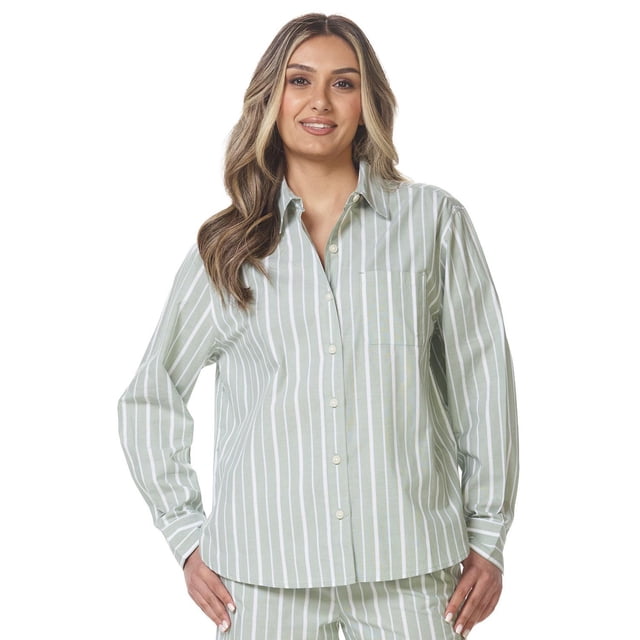 Secret Sleep Poplin Long Sleeve Shirt - Online exclusive