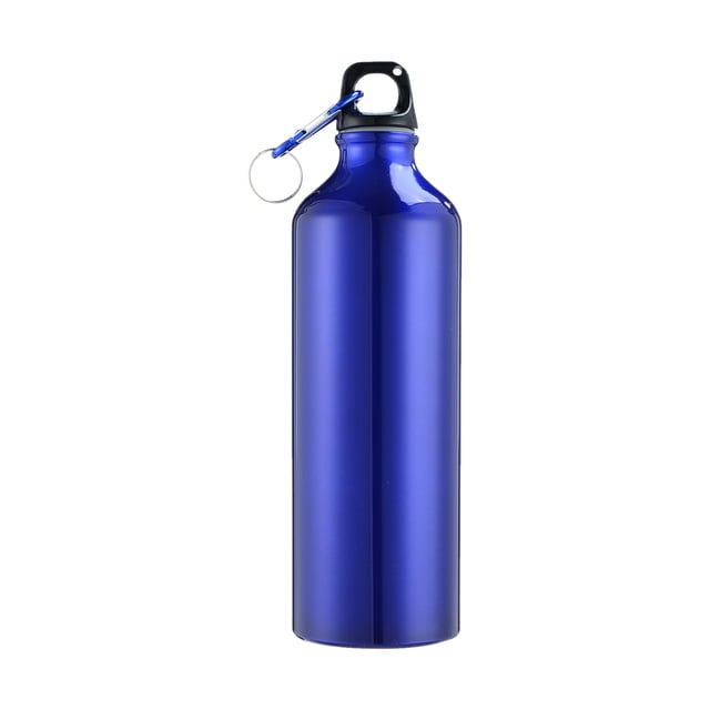 Bouteille d'Eau 750 ml avec Mousqueton, Bouteille d'Eau Portable en Aluminium Réutilisable et Étanche, Convient à la Randonnée, aux Sports de Plein Air, au Gym et au Entraînement Physique