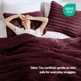thumbnail image 2 of Regency Heights Twin/Twin XL Size Comforter Set, Fluffy Ribbed Plush Comforter Set, 2-Piece Bedding Set, Red, 2 of 7