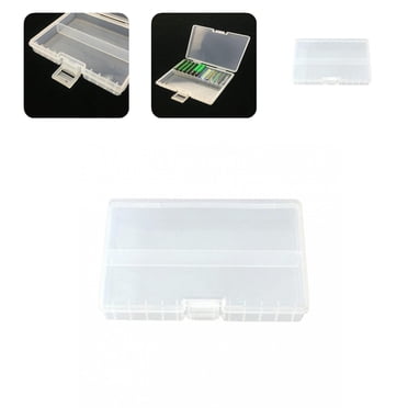 Boîte de Rangement pour Piles Transparente Grande Capacité Portable 48 Pcs AA AAA Contenant Organisateur de Piles Rechargeables pour la Maison
