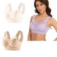 thumbnail image 1 of Timegard Wireless Bras for Women 2pc Plus Size Mesh Full Coverage Support Thin Comfy Everyday Bralette, 1 of 2