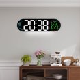 thumbnail image 1 of TACILIP 17.3-inch Living Room Wall Clock with Multifunctional LED Electronic Clock Large Size Alarm Clock Temperature and Humidity Clock Alarm Clocks for Bedrooms, Gifts for Mom, 1 of 5