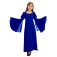 thumbnail image 1 of Doomiva Robe Renaissance Rétro à Manches Cloche pour Filles Enfants Costume Médiéval Halloween Cosplay Longue Robe Maxi Bleu 8, 1 of 7