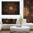 thumbnail image 1 of Grande Fleur Fractale Brune Arrondie - Impression d'Art Floral sur Toile, 1 of 3