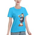 thumbnail image 2 of T-Shirt Basique à Manches Courtes pour Femme une Pièce Robin, 2 of 6