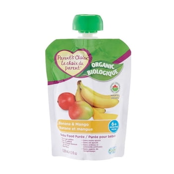 Parent's Choice Organic Banana & Mango Baby Food Purée