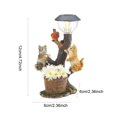 thumbnail image 3 of Desktop Ornament Cat Rabbit Solar Garden Resin Crafts Animal Statue Decoration for Home and Garden Appeal, 3 of 4