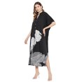 thumbnail image 3 of Oussum Robe Kaftan Longue Maxi à Boutons Imprimée pour Femme Grande Taille, 3 of 7