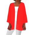 thumbnail image 2 of Women'S Cardigans,Lightweight Front Open Cardigan For Women Summer Clearance,Open Front Breathable Cardigans,Womens Summer Fall Solid Color Cardigan Long Sleeve Loose Cover Up Casual Blouse Tops, 2 of 5