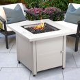 thumbnail image 2 of Endless Summer Table de Foyer Extérieur avec Fini Imitation Marbre, Verre Noir, 2 of 12