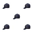 thumbnail image 2 of Wweixi Warm Up In Style With Fashionable Wool Cap For Cold Weather Knitted Hats Knitted Caps Funny Hat Wool Hat Ear Protectors dark grey 5Set, 2 of 6