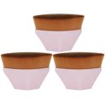 thumbnail image 3 of Convenience 3pcs Cosmetic Brushes,  Brush, For Home Salon Pink, 3 of 8