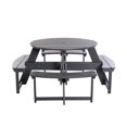 thumbnail image 3 of Backyard Lifestyles - Table de Pique-Nique - Gris Foncé, 3 of 7