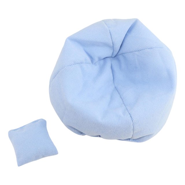 arctrm Dollhouse Sofa Miniature Furniture with Cushion Model Chair Simulation Furniture Blue