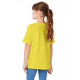 thumbnail image 2 of Hanes T-Shirt Lourd pour Garçon 5,2 oz COMFORTSOFT, TP, Jaune, 2 of 2