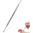 thumbnail image 1 of HAHADAXA Stylo d'Acupuncture, Double Tête en Acier Inoxydable Portable Outils de Réflexologie Faciale Outil de Massage des Doigts Stylo de Réflexologie pour Tissus Profonds, 1 of 7