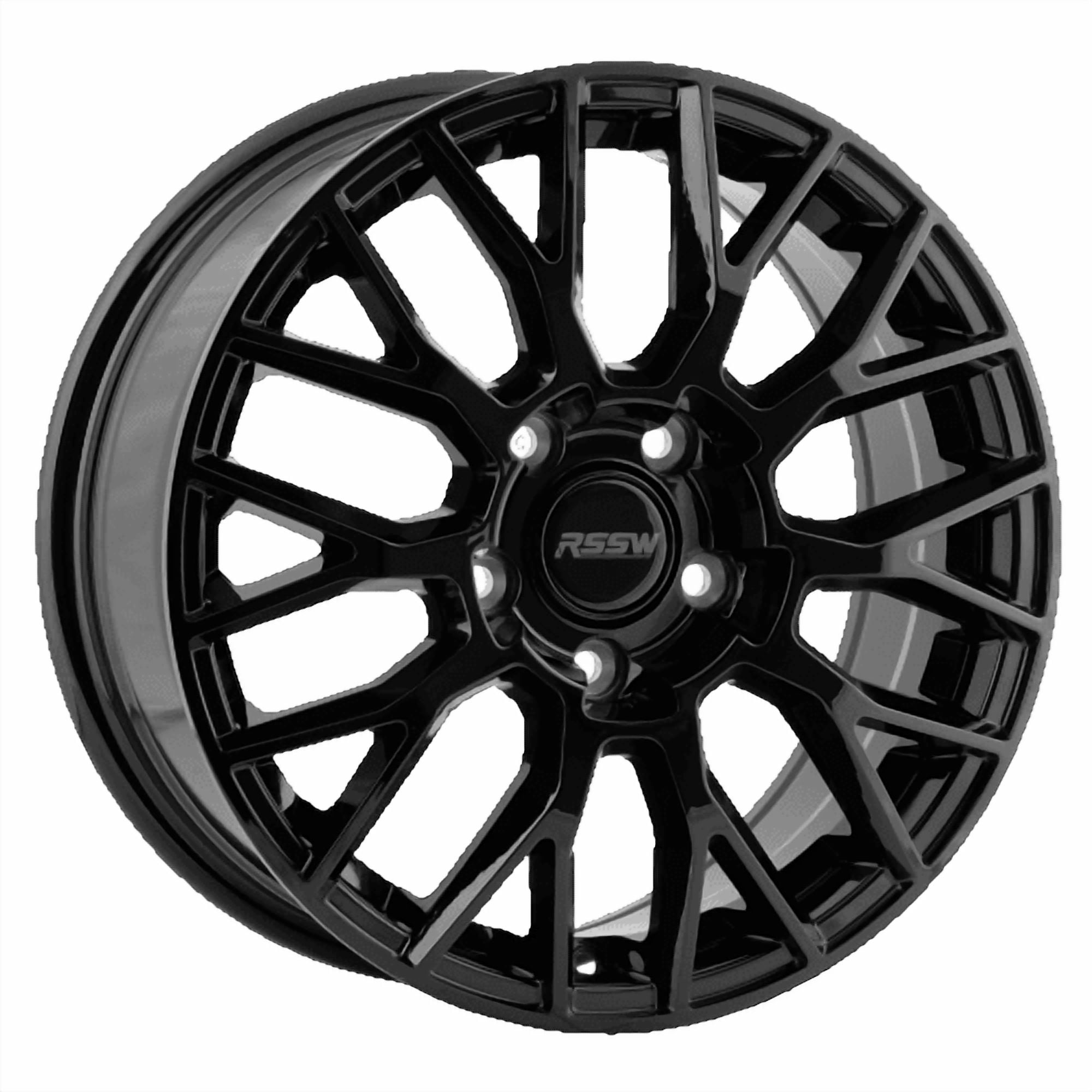 RSSW Monza 18X8 jante en alliage noir brillante avec entraxe 5