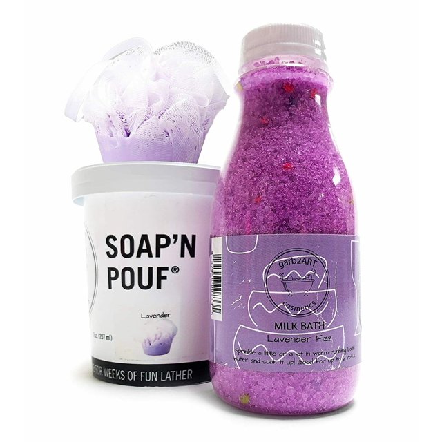 garb2ART Ensemble-Cadeau de Bain Fait à la Main Savon et Lait avec Divers Fragrances