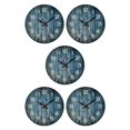 thumbnail image 3 of mmirethe Unique Style Round Wall Clock Timeless For Any Space Durable Construction Decorative Wall Clock As Shown type 10 5Set, 3 of 6