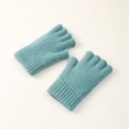 thumbnail image 2 of Womens Half Finger Gloves Autumn and Winter Thickened Warm and Cold Knitted Exposed Finger Knitted Gloves, 2 of 3