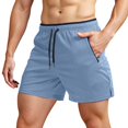thumbnail image 1 of Men's Running Shorts with Zipper Pockets Gym Athletic Workout 5" Shorts for Men, 1 of 5