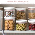 thumbnail image 2 of Récipient Alimentaire de Cuisine Empilable, Anti-Humidité, Organiseur de Grains 1 4 2, Support de Rangement Transparent avec Couvercle, Rose, 350 ml, 2 of 5