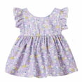 thumbnail image 4 of LOVZFMLL Summer Toddler Girls Short Sleeve Dress Pattern With Short Sleeves Skirt, 4 of 4