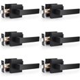 thumbnail image 1 of Matte Passage Door Levers Square Hall Closet Door Handles Heavy Duty Interior NonLocking Lever Sets Reversible for Right/Left Handed Door, 1 of 8