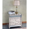 thumbnail image 3 of Table de nuit cloutée avec panneaux MDF et miroir, 3 of 3
