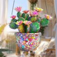 thumbnail image 4 of Cactus Flower Acrylic Hanging Decoration 2D Flat Acrylic With Chain Hanging Pendant, 4 of 6