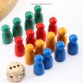 thumbnail image 3 of kjfeif 17pcs Exquisite Wooden Chess Perfect for Math Teaching Multiple Game Desktop Replacement Parts for Travel & Portable Table Games for Fun Family Game Night, 3 of 8