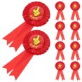 thumbnail image 1 of OULII 10 Pcs Broches de Récompense en Fer-Blanc Rouge pour Étudiants Compétition Scolaire, 1 of 7