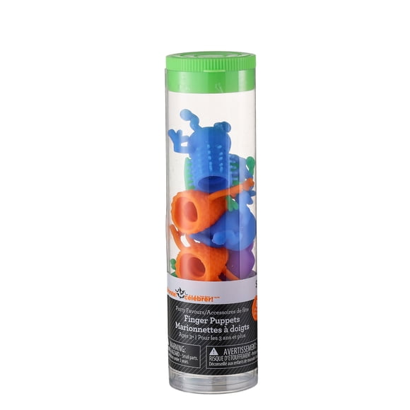 Marionnettes à doigts d’Halloween, 8 pièces, plastique souple, multicolores, pour 3 ans et plus, jouets fantaisie et gadgets, par Way to Celebrate