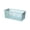 39-Green, variant on White Plastic Storage Basket 28x13x11.5cm Rectangular Organizer Bin with Handles Stackable Ventilated