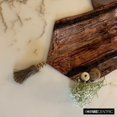 thumbnail image 4 of La HomeCentric Designer Ombre Brown Table Runner 16 x 120 pouces velours écrasé avec Tassles, 4 of 9