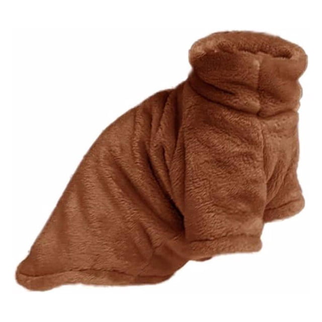 Youkk Fine Workmanship Meets Style In Hairless Cat Hoodie Easy To Clean Woolen Winter Coat For Kitten Coffee M