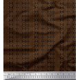 thumbnail image 2 of Soimoi Poly Georgette Fabric Stripe & Aztec Panel Print Fabric by The Yard 42 Inch Wide, 2 of 3