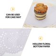 thumbnail image 3 of Quentinu 170 Sheets Rectangle Lace Doilies Paper Placemat Decorative Coaster Cake Paper Mat, 3 of 7