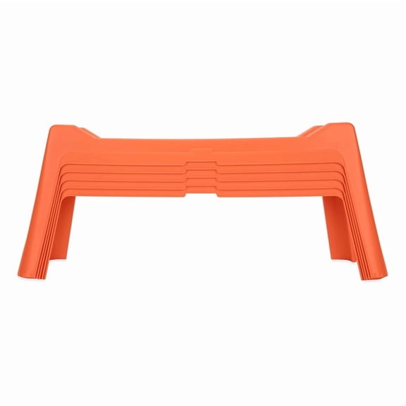 Camco Support de Boyau d'Égout 43072 Rhino; Empilable pour le Rangement; Orange; Construction en Poly