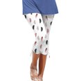 thumbnail image 2 of FNFYFH Clearance Womens Yoga Capris Fresh All Day,White, 2 of 5