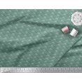 thumbnail image 2 of Soimoi Green Silk Fabric Triangle Art Geometric Print Sewing Fabric Yard 42 Inch Wide, 2 of 5