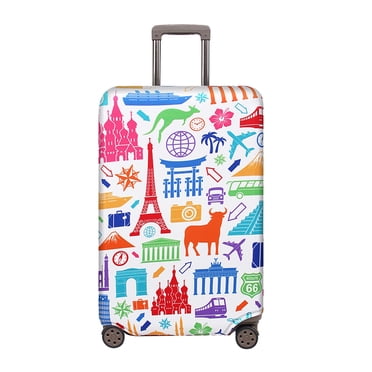 Travel Luggage Cover Suitcase Protector Washable Baggage Covers, Colorful Luggage cover(S)