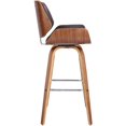 thumbnail image 4 of Allora 26" Faux Leather Swivel Counter Stool in Brown, 4 of 9
