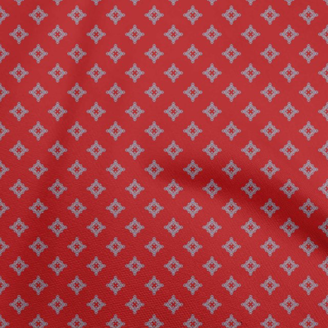 oneOone Georgette Viscose Red Fabric Asian Floral Sewing Craft Projects Fabric Prints By Yard 42 Inch Wide